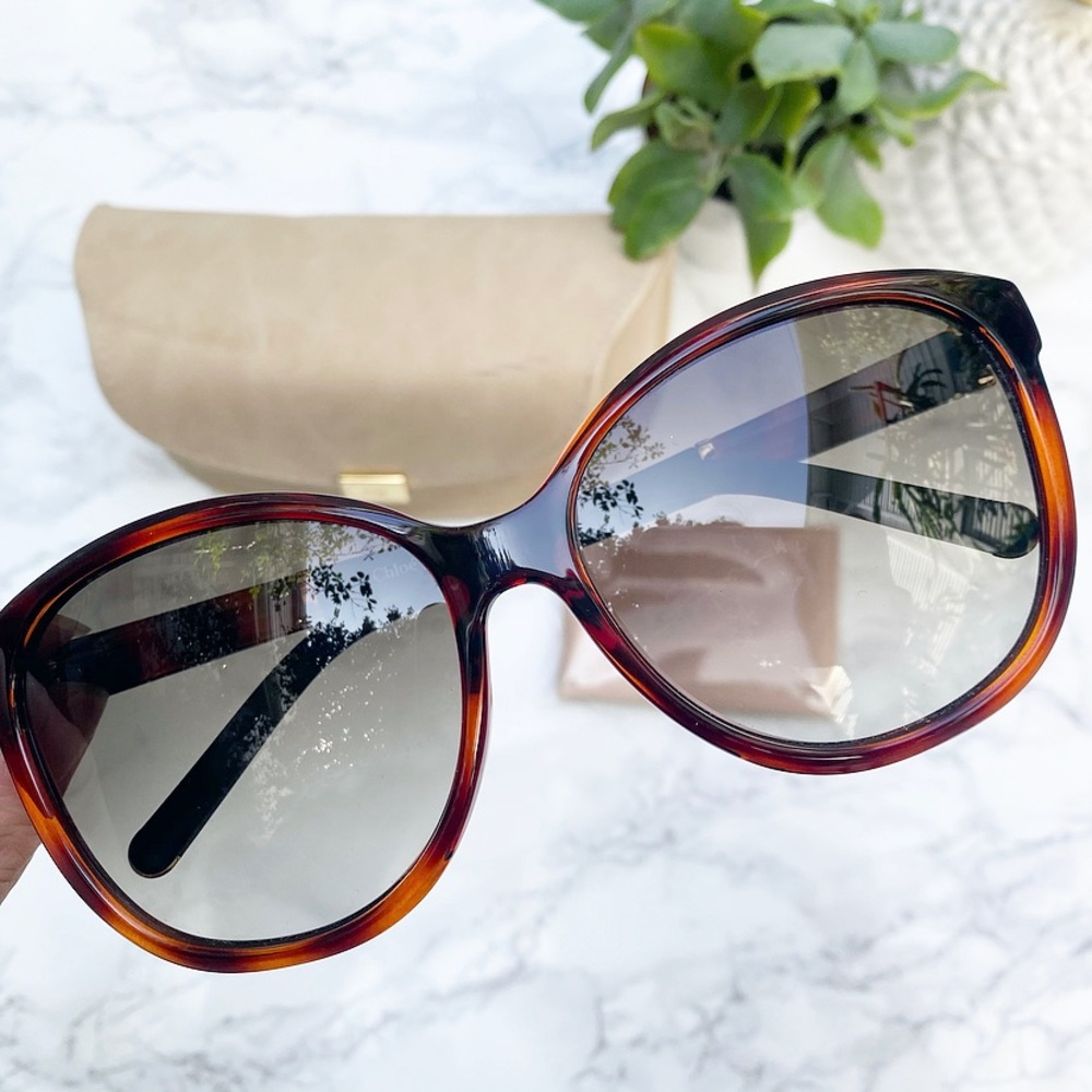 Chloe 59mm Large Cat Eye Sunglasses